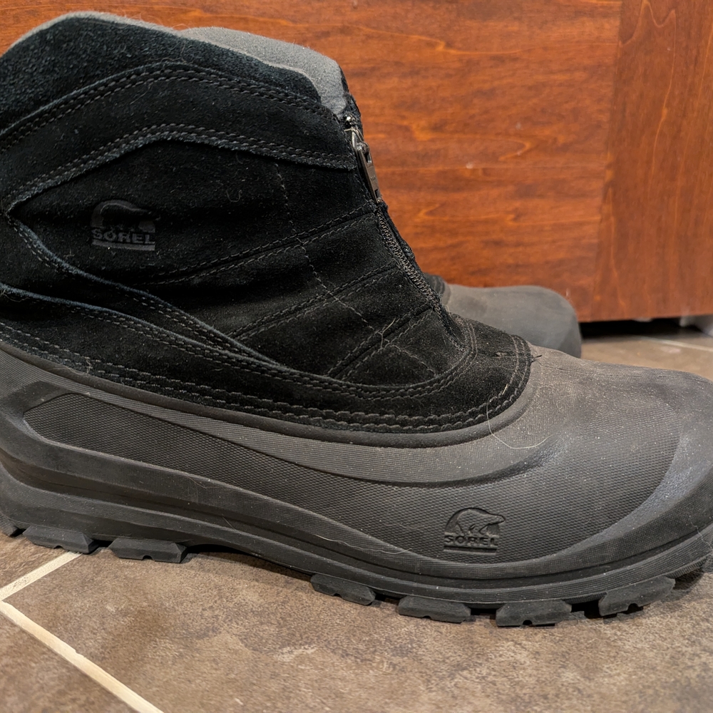 Sorel Men's Black Winter Boots Size 12